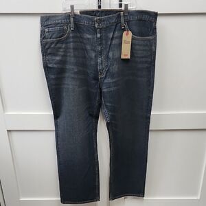 Mens Levi's Dark Blue Straight Jeans